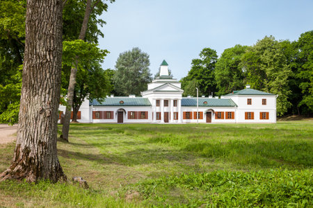 Belorussian tourist attraction - house of Oginski composerのeditorial素材