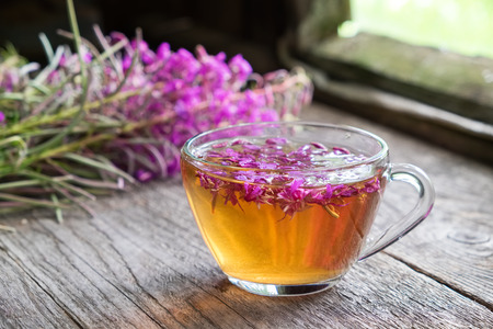 Fireweed healthy herbal tea.の写真素材