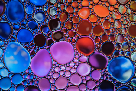 Beautiful abstract water drops colorful background. Multicolored backdrop.の写真素材