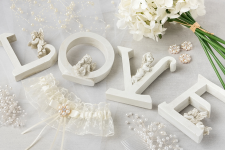 Beautiful wedding decorations.の写真素材