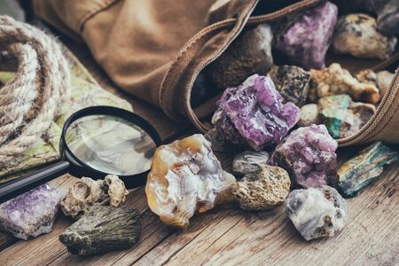 Mineral stones collectionの写真素材
