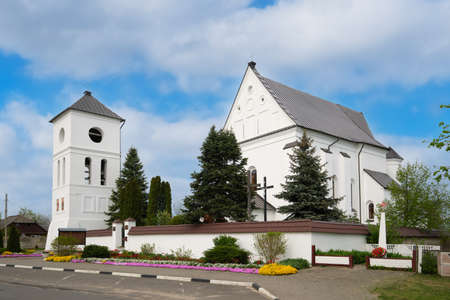 Catholic church Church of the Holy Trinity in Chernavchitsy village, Brest region, Belarus.