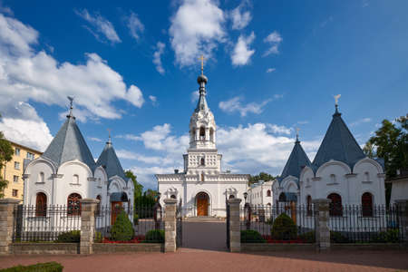 Old orthodox St. George Church in Bobruisk, Mogilev region, Belarus.の写真素材