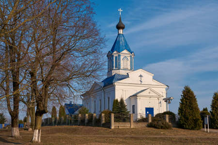Orthodox Peter and Paul Church in Ozero village, Uzda district, Minsk region, Belarus.の写真素材