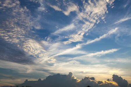Cloud and sunset background の写真素材