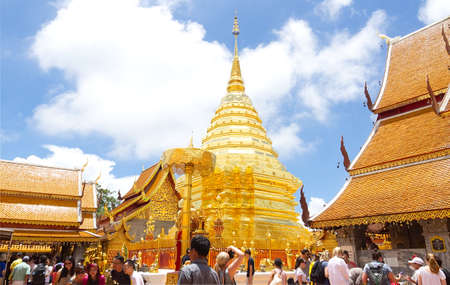 Wat Phra That Doi Suthep,The famous temple in Chiang Mai,Thailand.のeditorial素材