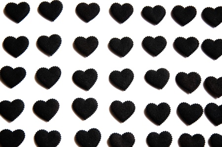 the black hearts are the symbol that  you will love eternally の写真素材
