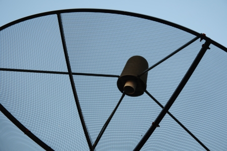 structure of satellite is transparency for linking of information technology.の写真素材