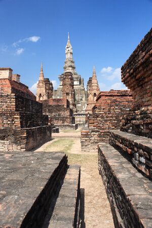 Old temple in Sukhothaiの写真素材