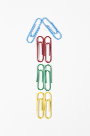 color paper clipsの写真素材