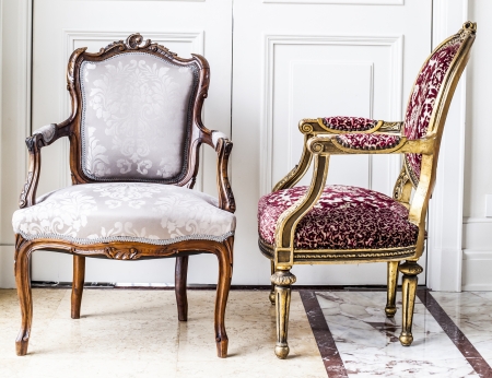 Luxury antique chair の写真素材