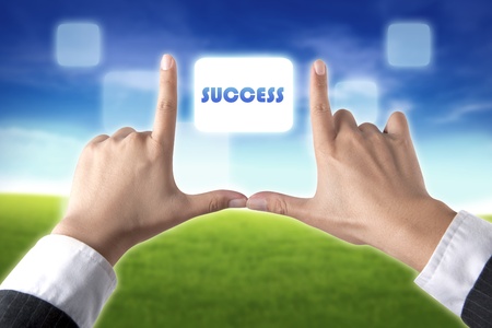 business on hand の写真素材