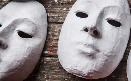 White Masksの写真素材