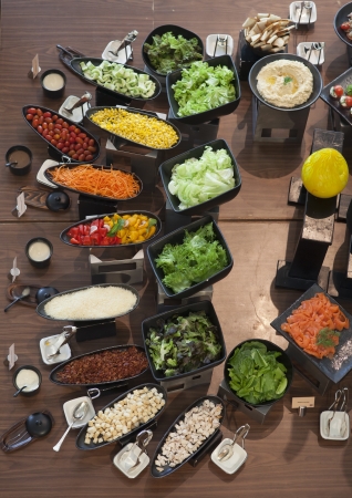 A Groups of Buffet in the Restaurantの写真素材