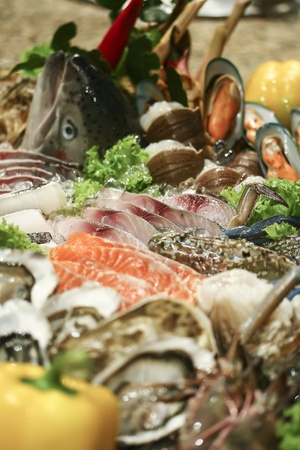 Fresh seafoodの写真素材