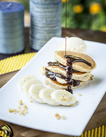 Stack of pancakesの写真素材