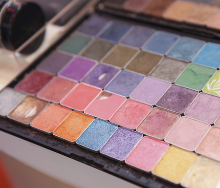 Eyeshadow palette closeupの写真素材