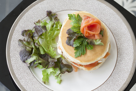 Salmon cakes.の写真素材