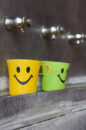 smiley cupの写真素材