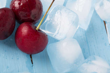 fresh cherriesの写真素材