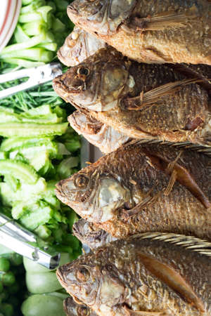 fired fishの写真素材