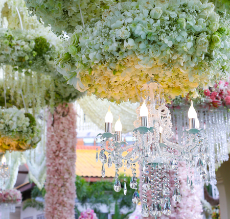 flower decor for Elegant eventの写真素材