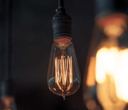 Lighting decor. Retro light bulb