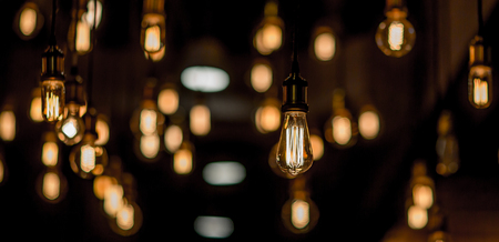 beautiful lighting decorの写真素材