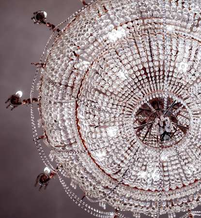 luxurious crystal chandelierの写真素材