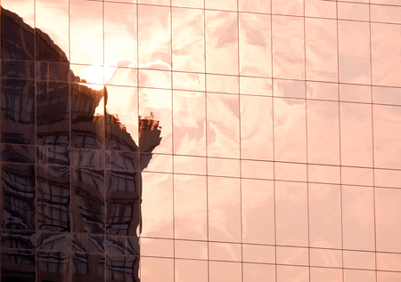 glass building skyscrapersの写真素材