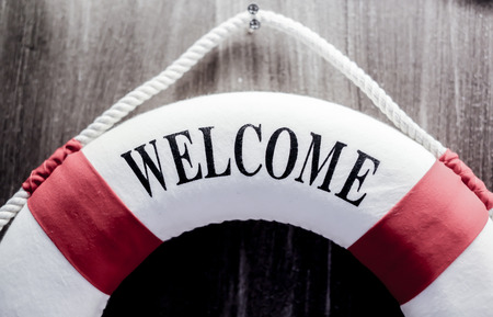 welcome wordの写真素材