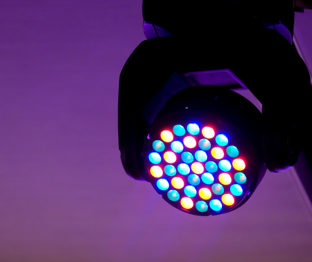 Stage lights at the concertの写真素材