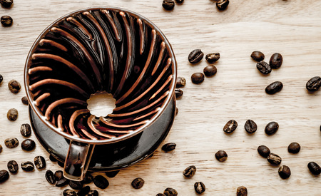 arabica coffee from steaming filter drip style.の写真素材