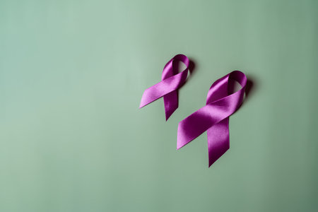 purple ribbons, Alzheimer's disease, Pancreatic cancer, Epilepsy awareness, world cancer day on...