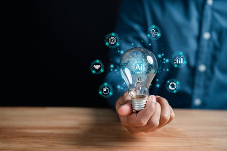 Ai. digital transformation technology strategy intelligence internet of business. transformation of ideas of technology in business in the digital marketing, Financial and banking, Digital link techの写真素材
