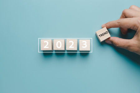 2023 New year for new business opportunities, Action, Plan, Idea, Inspiration Concept. Goal Target...