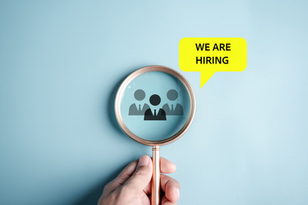 Selective new career, recruitment, effective organizational structure, training, hiring, performance. Customer Relationship Management, Executives select Human Resource Network, HRの写真素材