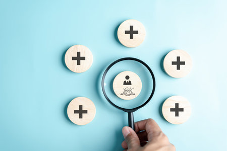 Selective new career recruitment sites. recruiting with online technology. unemployment finding job search for resume register job interview, Human Resource or HRM concept.の写真素材