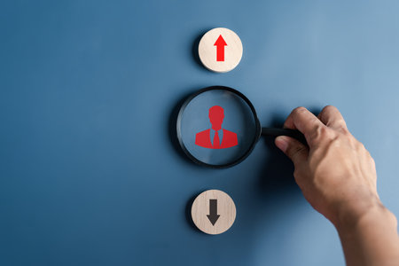 Businessman with Red arrow and different direction facing opposite direction with black arrow for business disruption and technology transformation and different thinking idea concept.の写真素材