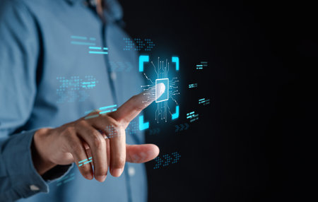 User using chat ai smart robot system intelligence Ai. Chat with AI Artificial Intelligence,...