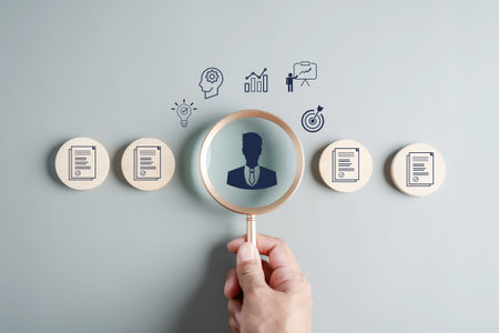 Selective new career recruitment sites. recruiting with online technology. unemployment finding job search for resume register job interview, find your career..の写真素材