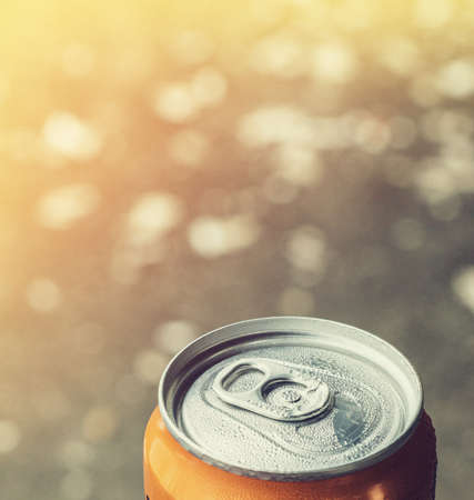 close up can of soda