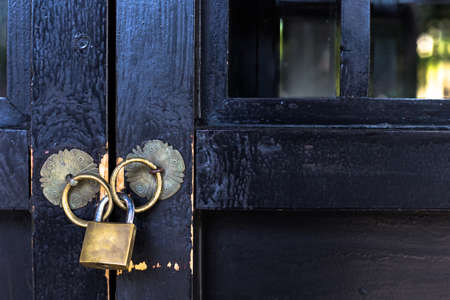 lock the doorの写真素材