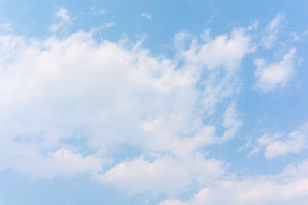 blue sky and white background
