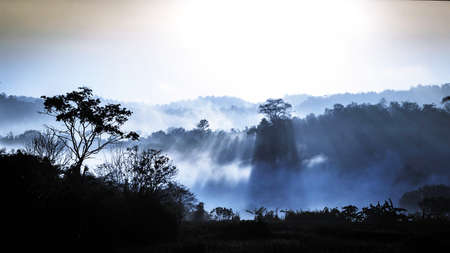sunrise in the mountains