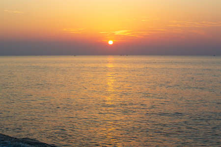 Sunset on the beach in Thailandの写真素材