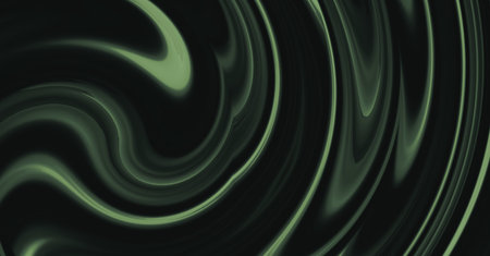 abstract background with smooth lines in green and black colors for designの写真素材