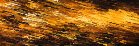 Abstract background of acrylic paint in brown and yellow tones. Fragment of artwork.