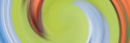 abstract background with blurred colored circles in motion. long shutter speedの写真素材