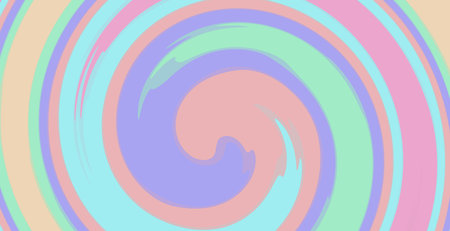 abstract background with circles in pink and blue colors, vector illustrationの写真素材